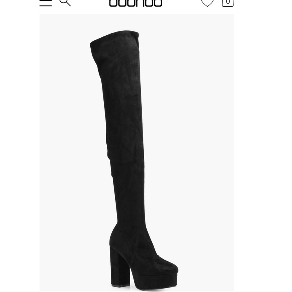 Boohoo Eloise platform over the knee boot